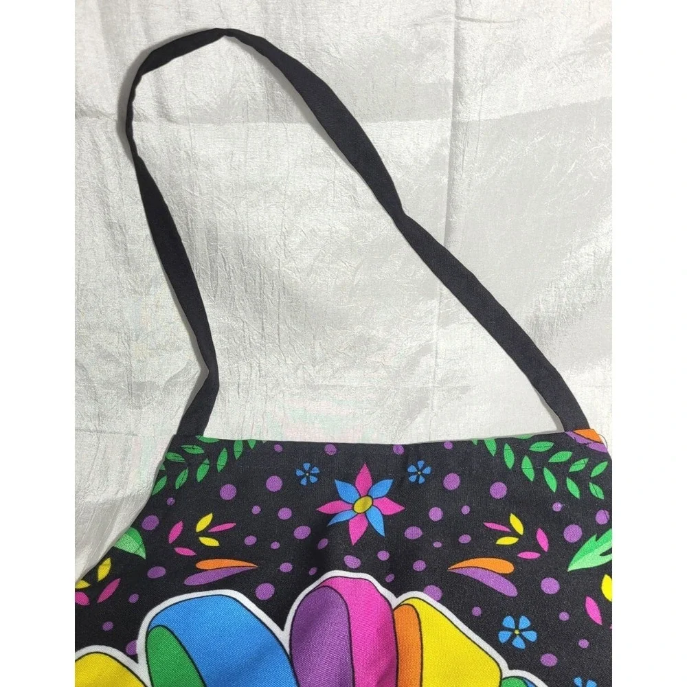 Mandil‎ Mexican Frida Cartoon Character Otomi Cotton Apron w/ Pocket Pattern #3